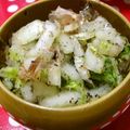 まぶたん's cooksnap of when they made 塩もみ不要★白菜ゆかりおかか浅漬け.