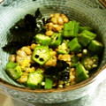 meff's cooksnap of when they made 納豆とオクラの瓶のり和え.
