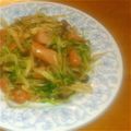 さにコギまま's cooksnap of when they made 豆苗とソーセージの炒めもの.