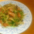さにコギまま's cooksnap of when they made 豆苗とソーセージの炒めもの.