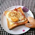 梶原さんちの嫁ちゃん's cooksnap of when they made 朝食に♪簡単美味しい卵トースト.