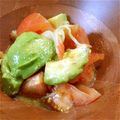 momoco's cooksnap of when they made アボガドとカニかまのサラダ.
