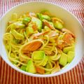 あやの06's cooksnap of when they made 簡単！アボカドとサーモンのクリームパスタ.