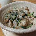 すみごん's cooksnap of when they made ★★鶏肉ときゅうりのゴマゴマ炒め〜★★.