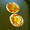 ごーばすたー海's cooksnap of when they made ②餃子ピザ”ミートソース♪リメイク(＾＾.