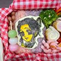 メガ盛りアンパンマン's cooksnap of when they made 公式オブラートお絵かきキャラ弁シート.