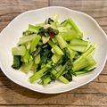 ShOkOtArO✰'s cooksnap of when they made 一番好き☆小松菜の食べ方♪にんにく塩炒め.