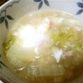 ハルハルマン's cooksnap of when they made 朝食に＊白菜と落とし卵のスープ＊.