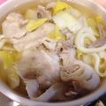 りいいー's cooksnap of when they made 白菜と豚肉の中華味おうどん♪.