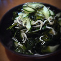 yayo34's cooksnap of when they made カルシウム補給☆わかめとしらすの酢の物.
