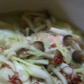 いわもっさん's cooksnap of when they made 塩鮭とキャベツ、白菜の酒蒸し煮☆.