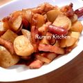 rumin_u's cooksnap of when they made 新じゃがと新玉葱のピリ辛炒め.