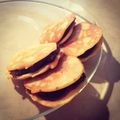 rumipopo's cooksnap of when they made どら焼き！上手く焼けなければトラ焼き！.