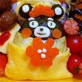 ひなのお母さん's cooksnap of when they made くまモンのお雛様おにぎり♪.