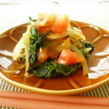 ちょこ０１７'s cooksnap of when they made 簡単おいしく♪ほうれん草とトマトの炒め物.