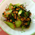 saki0405's cooksnap of when they made 青梗菜の納豆和え♪.