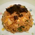 とまとま１０'s cooksnap of when they made キムチ納豆チャーハン.