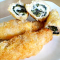 yukanan's cooksnap of when they made ほうれん草♡♥豚チーズ巻き揚げ.