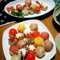 モモあき's cooksnap of when they made ひなまつりに♪かわいい手まり寿司.
