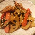 ばちゃばちゃ's cooksnap of when they made 簡単★蓮根と人参のキンピラ.