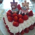 みゆしおんるい☆'s cooksnap of when they made ひな祭り2010☆ひし形ケーキ.