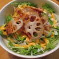 daikanon's cooksnap of when they made レンコンチップと水菜のサラダ.