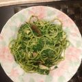 ルチオ's cooksnap of when they made ほうれん草のジェノベーゼパスタ.