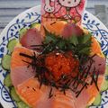 uhogori's cooksnap of when they made ひな祭り キティーちゃんちらし寿司.