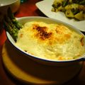 egamin's cooksnap of when they made アスパラと海老のグラタン♪.
