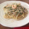 タンジュンサリ's cooksnap of when they made 白ワインに合う海鮮塩焼きそば♪.