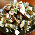 Main mama's cooksnap of when they made アサリと豚の酒蒸し◎.