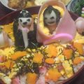 ☆しいたんママ☆'s cooksnap of when they made 孫に作ったお雛さまのお寿司～♡.
