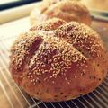 ゆこるん's cooksnap of when they made ✿全粒粉たっぷり♡ごまパン✿.