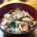 ぴろのさと's cooksnap of when they made 独身男のシソ肉バタードンブリ.