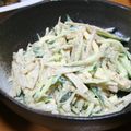ぴーたんまま's cooksnap of when they made ごぼうとチーズのごまサラダ.