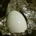 uthiyamada's cooksnap of when they made 炊飯器deゆで卵♪.