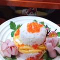 ひなはる☺ママ's cooksnap of when they made お花見・ひな祭りに寿司ケーキ.