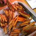akicdn's cooksnap of when they made 唐揚げ風☆さつまいものかき揚げ.