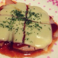 まっちゃぷりん♪'s cooksnap of when they made 簡単★レンジでピザ風ハム☆彡.