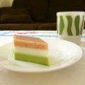 和食love's cooksnap of when they made ひな祭り＊人気のミルク味で菱形寒天＊.
