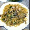 Musasi023's cooksnap of when they made 秋色～鮭ときのこの柚子胡椒パスタ～.
