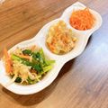 meikoh's cooksnap of when they made ☆切り干し大根の3色ナムル☆.