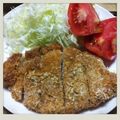 いちご梨's cooksnap of when they made 揚げないヘルシートンカツ.