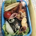 aiyuharu's cooksnap of when they made スティッチ　キャラ弁♪.