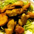 amiyuiママ's cooksnap of when they made 鶏むね肉を使った胡麻照り焼き.