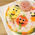 りちゃ＊'s cooksnap of when they made ひな祭り♡セサミストリートちらし寿司.