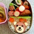 なるちゃんママ's cooksnap of when they made キャラ弁☆ハムステーキdeブーフ♪.