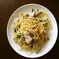 NO.11's cooksnap of when they made にんにくの芽のパスタ.