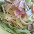 ずぼらちゃん４３７'s cooksnap of when they made ベーコンと長ネギの和風パスタ.