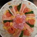 いっちゃのん's cooksnap of when they made お雛祭パーティーに お花のお寿司☆.